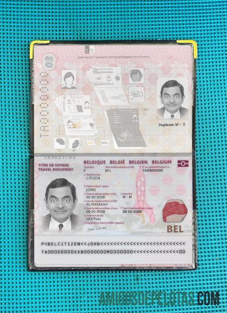 Passaporte Bélgica 2022 Presente Photolook baixar para verificação